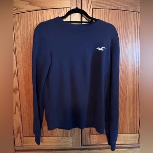 HOLLISTER CREWNECK SWEATSHIRT. ACCENT SLEEVE SIZE: SMALL